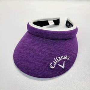 Callaway Golf Women's Purple Padded Visor One Size White Logo New